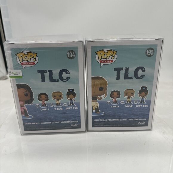 Funko Pop T-Boz 195 & Chilli 194 TLC Classic Old School Hip-Hop Vinyl Figure - Picture 5 of 8